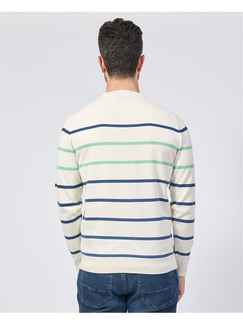 Maglia girocollo Sette/Mezzo in misto cotone SETTE/MEZZO | 650221OFF WHITE